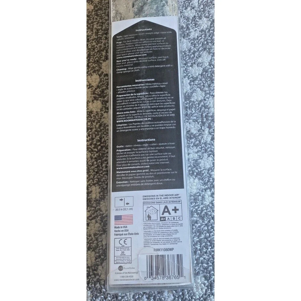 RoomMates Peel & Stick Wallpaper Weathered Brick Alley Multi Colored Vinyl Stone